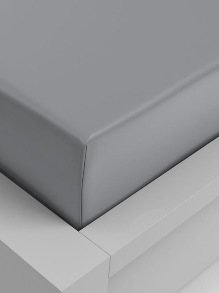 Kvalitex Napínací prostěradlo viskóza 160x200cm světle šedé Kvalitex