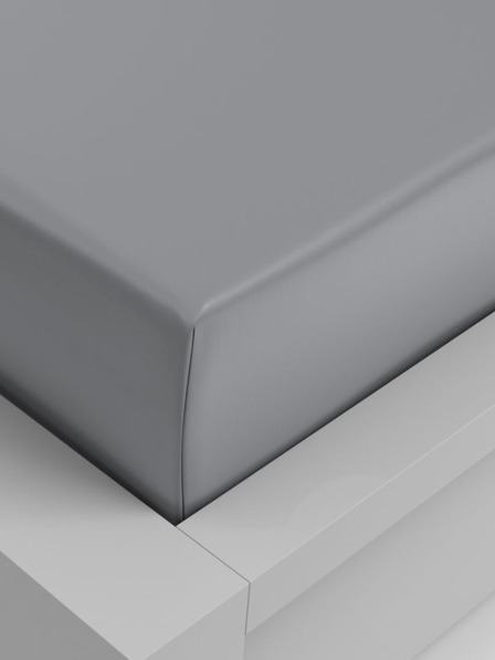 Kvalitex Napínací prostěradlo viskóza 120x200cm světle šedé Kvalitex