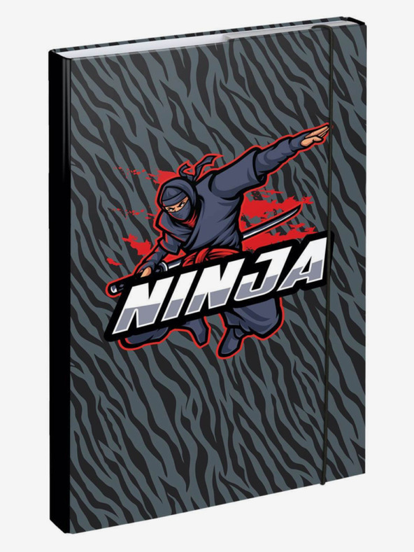 BAAGL  Šedé Desky na školní sešity A4 Ninja Baagl