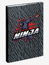 BAAGL  Šedé Desky na školní sešity A4 Ninja Baagl
