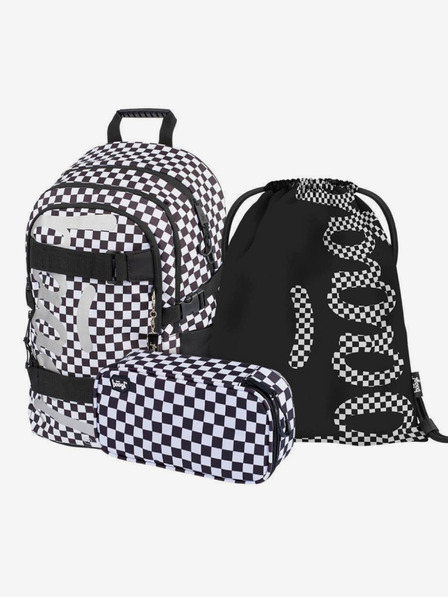 BAAGL  Černý 3 set skate ska: batoh, penál, sáček Baagl