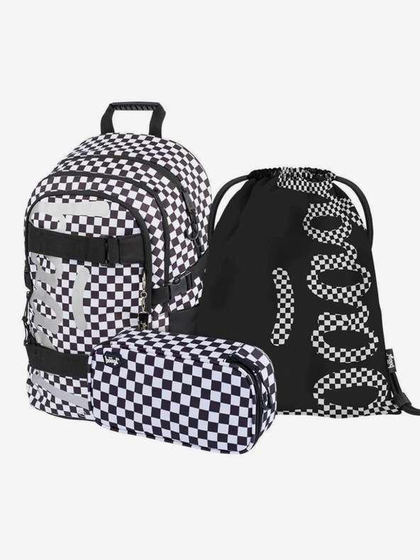 BAAGL  Černý 3 set skate ska: batoh, penál, sáček Baagl