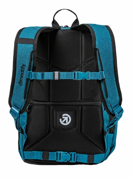 Meatfly Meatfly batoh Basejumper Petrol Heather / Black 22 L | Modrá | Objem 22 L