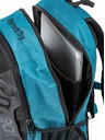 Meatfly Meatfly batoh Basejumper Petrol Heather / Black 22 L | Modrá | Objem 22 L