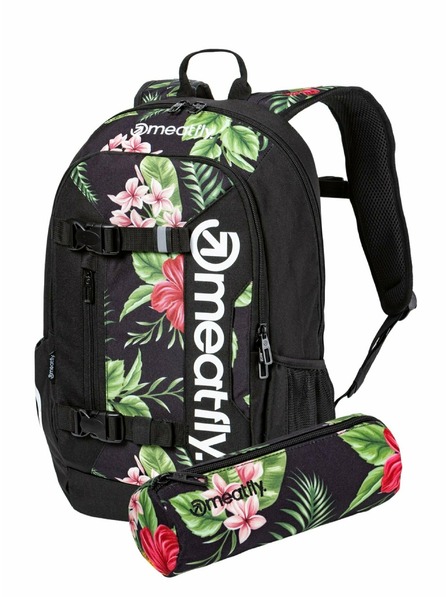 Meatfly Meatfly batoh Basejumper Tropical Black 22 L