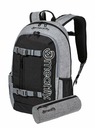 Meatfly Meatfly batoh Basejumper Grey Heather / Black 22 L | Černá | Objem 22 L
