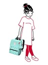 Reisenthel Batoh Reisenthel Backpack Kids Cats and dogs mint