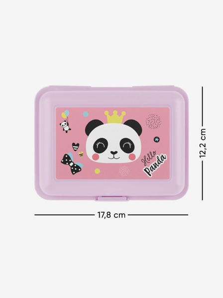 BAAGL  Fialový box na svačinu panda Baagl