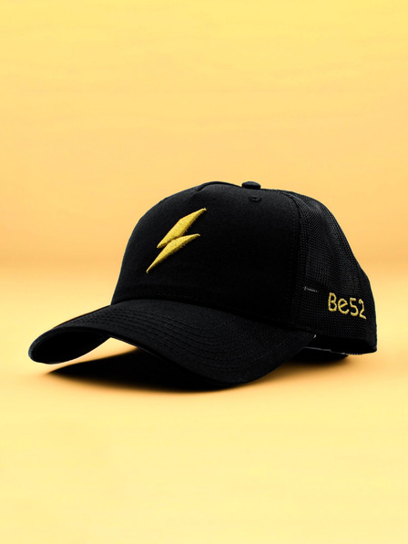 Be52 Be52 Bolt kšiltovka premium černá/gold