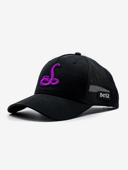 Be52 Be52 Snake kšiltovka premium černá/violet