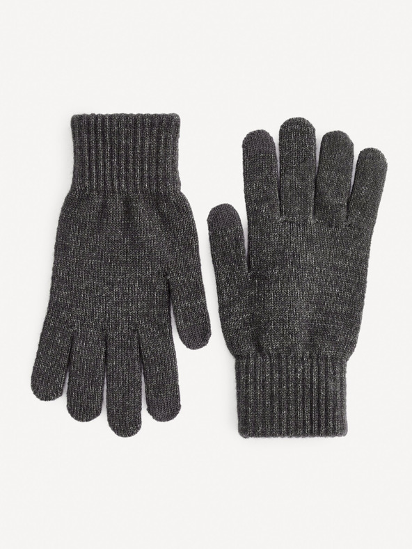 Celio Šedé rukavice Celio Miglight