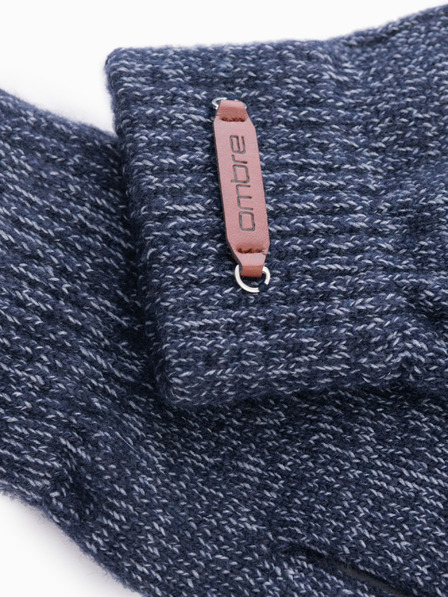 Ombre Clothing Pánské pletené rukavice s vlnou Ombre Clothing