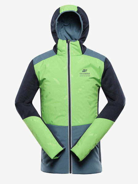 ALPINE PRO Zelená pánská rychleschnoucí mikina Alpine Pro GOMAR