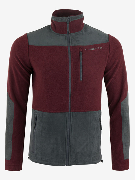 ALPINE PRO Pánská mikina ALPINE PRO CLEW merlot