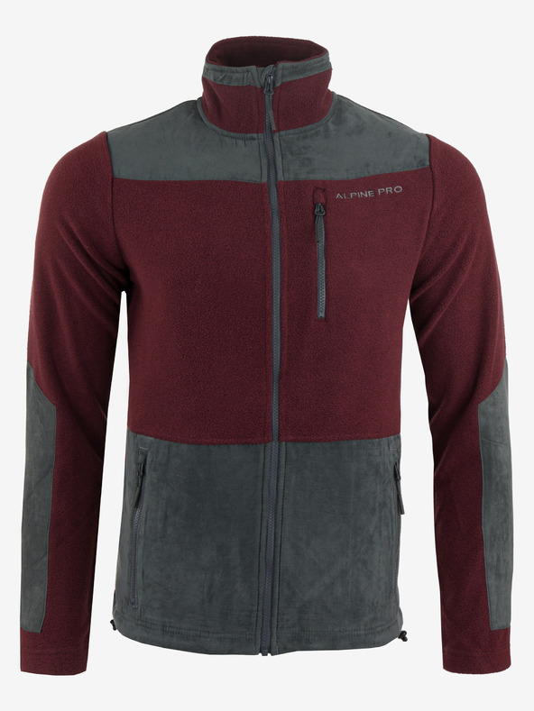 ALPINE PRO Pánská mikina ALPINE PRO CLEW merlot