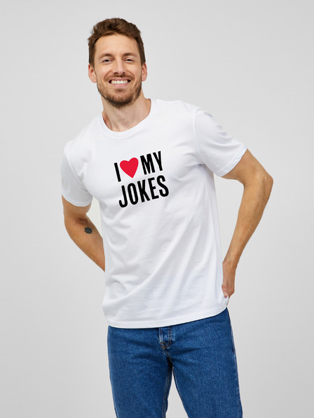 ZOOT.Original Bílé pánské tričko ZOOT.Original I love my jokes