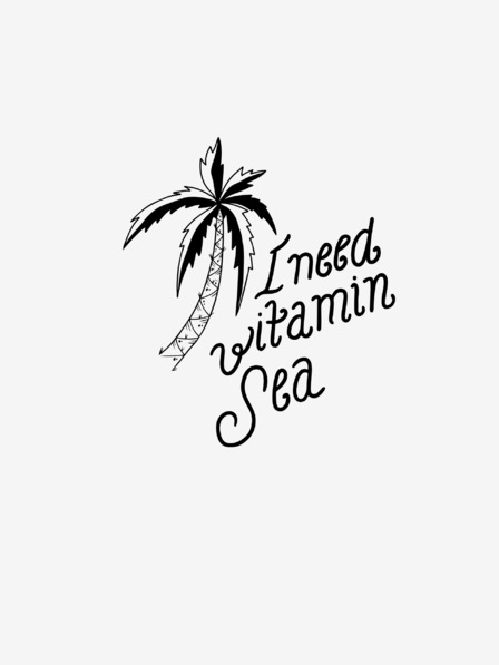 ZOOT.Original Bílé pánské tričko ZOOT.Original I need vitamin sea