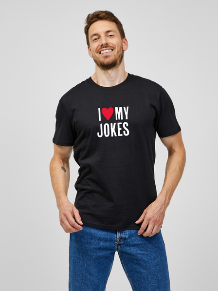 ZOOT.Original Černé pánské tričko ZOOT.Original I love my jokes