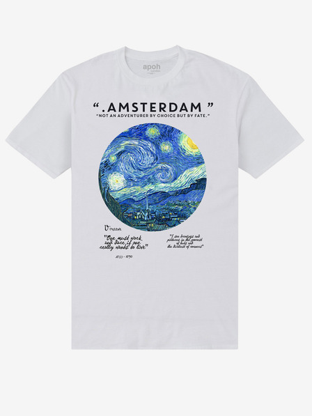 ZOOT.Fan Bílé tričko apoh London apoh Van Gogh Amsterdam