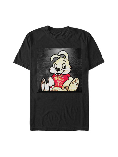 ZOOT.Fan Černé tričko Banksy (Brandalised) Bansky Tough For Life