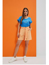 Moodo Oranžové dámské kraťasy Moodo