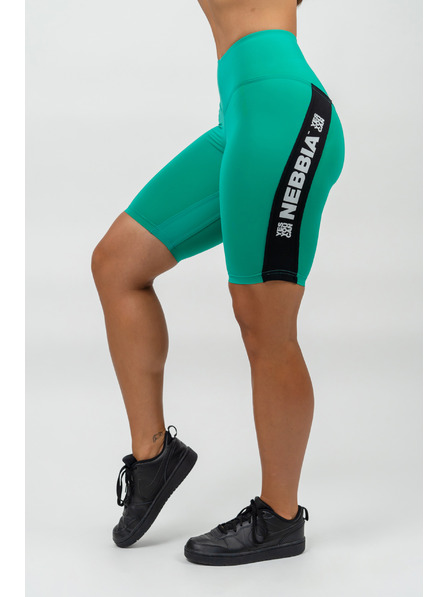 Nebbia Cyklistické šortky s vysokým pasem ICONIC 238 XS,green