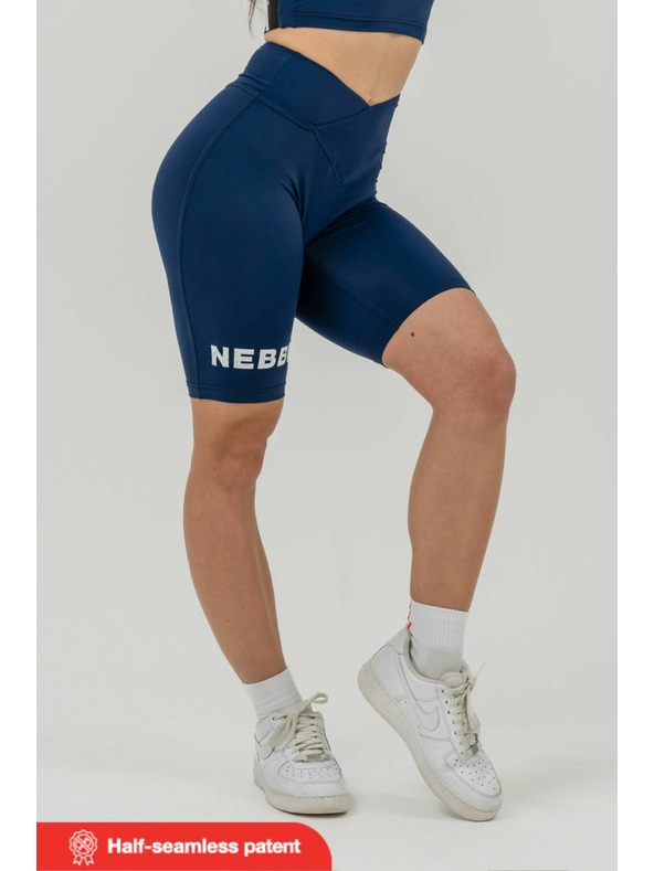 Nebbia Leginové šortky s vysokým pasem 9″ SNATCHED 614 XS,dark blue