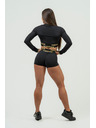 Nebbia NEBBIA Dámské kompresní šortky s vysokým pasem INTENSE Leg Day 832 Gold XS,black/gold