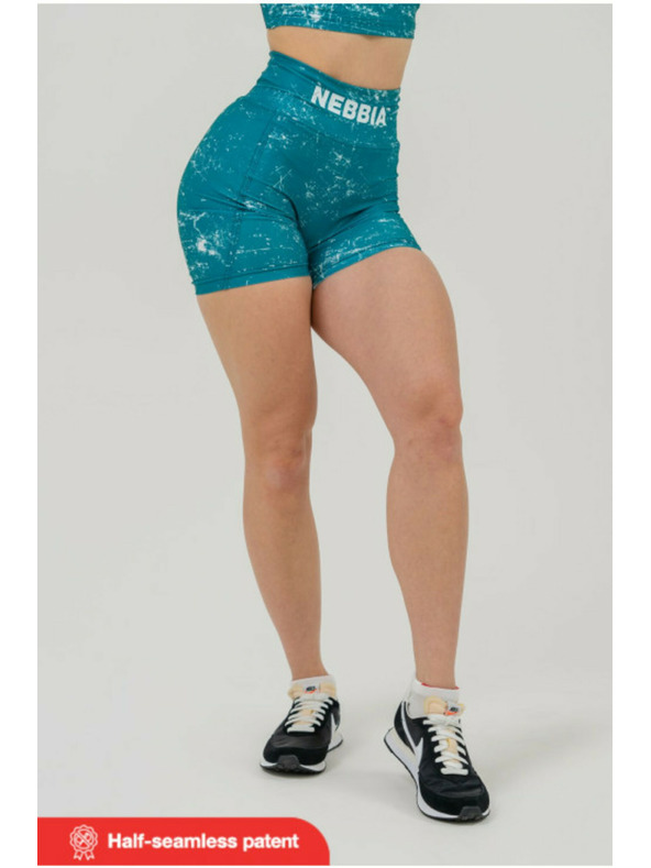 Nebbia Leginové šortky s vysokým pasem 5″ HAMMIES 615 XS,green
