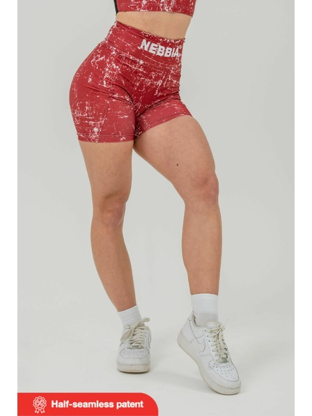 Nebbia Leginové šortky s vysokým pasem 5″ HAMMIES 615 XS,red