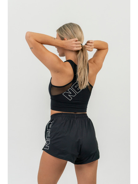 Nebbia FIT Activewear šortky se skrytou kapsou 442 XS,black