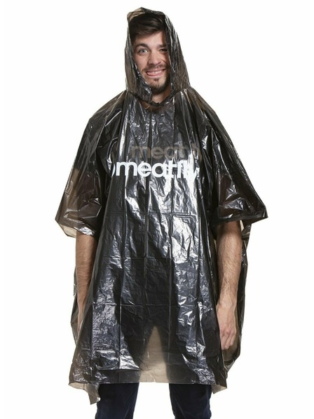 Meatfly Meatfly pláštěnka - poncho Rainmann A | Černá | Velikost