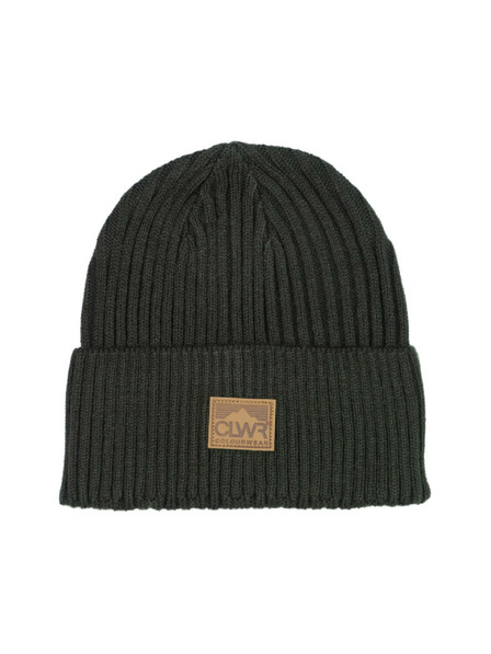Tenson Unisex Kulich Colourwear Badge Beanie Tmavý Khaki