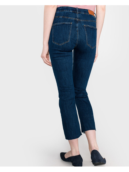 Vero Moda Modré dámské straight fit džíny Vero Moda Sheila