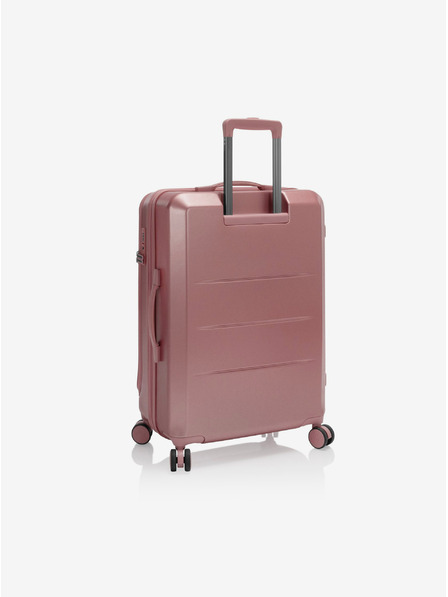 Heys Starorůžový dámský cestovní kufr Heys EZ Fashion M Rose Gold