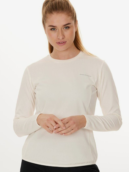 Endurance Dámské sportovní tričko Endurance Leah W Waffle Melange Loose Fit Tee - velikost