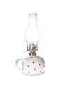 Casa de Engel Keramická petrolejová lampa , bílá s červenými puntíky, 0/9