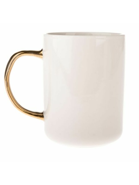 Casa de Engel Porcelánový hrnek se zlatým uchem, 425ml, 12/36