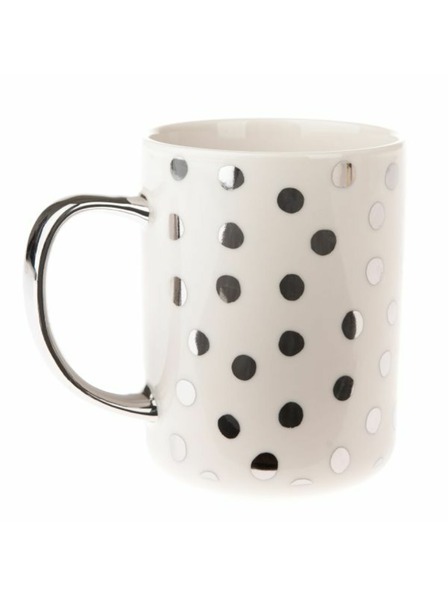 Casa de Engel Porcelánový hrnek se stříbrným uchem, 425ml, 12/36