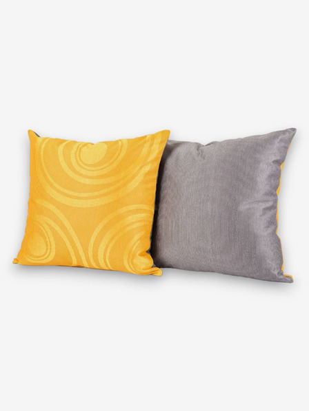 Kvalitex Žlutý polštář Circles 50x50cm Kvalitex