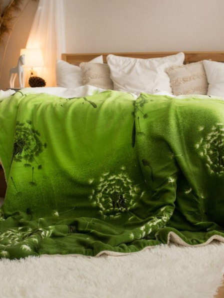 Kvalitex Beránková deka 150x200cm Pampeliška zelená Kvalitex