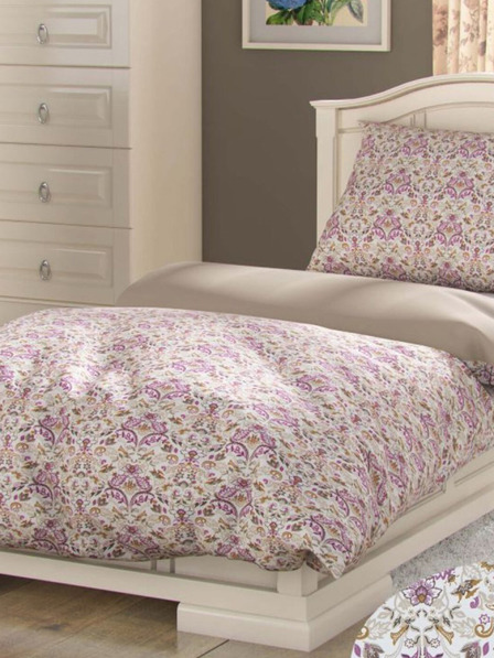 Kvalitex Prodloužené bavlněné povlečení PROVENCE COLLECTION 140x220, 70x90cm NARISTA béžová