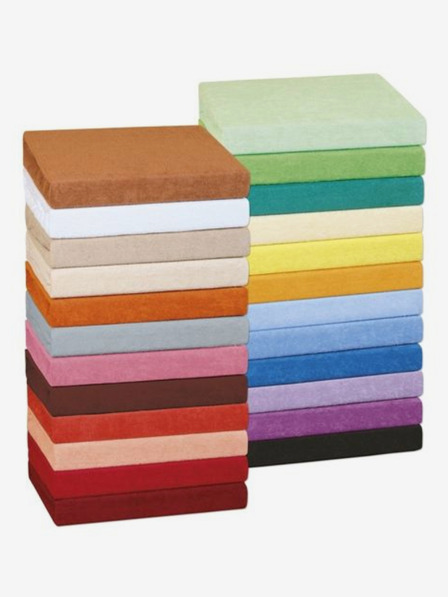 Kvalitex Froté prostěradlo 200x200cm citrón Kvalitex