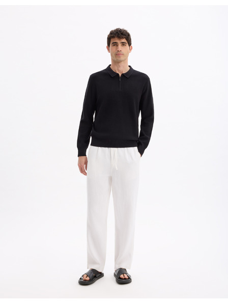 Celio Lněné kalhoty Lolinos Celio