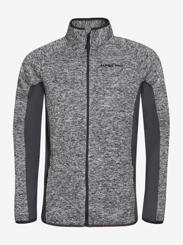 ALPINE PRO Pánská mikina ALPINE PRO QELEN dk.true gray
