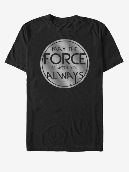 ZOOT.Fan Černé unisex tričko ZOOT.Fan Star Wars Medallion Always