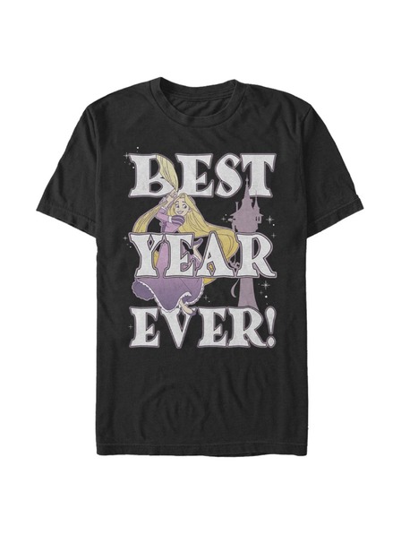ZOOT.Fan Černé pánské tričko Disney Rapunzel Best Year