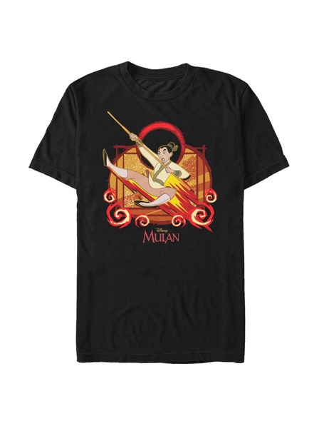 ZOOT.Fan Černé pánské tričko Disney Raging Fire Mulan