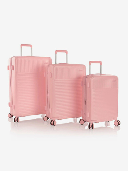 Heys Sada tří dámských cestovních kufrů v růžové barvě Heys Pastel S,M,L Blush