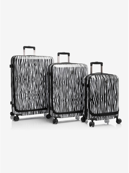 Heys Sada tří cestovních kufrů Heys EZ Fashion S,M,L Zebra